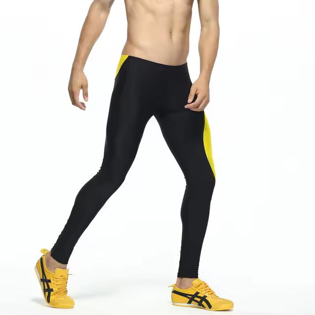 Ganyanr-mallas de compresión para correr para hombre, pantalones largos de Fitness para entrenamiento, gimnasio, trotar, Yoga - 1