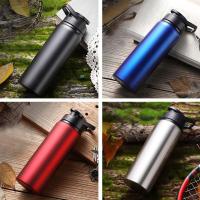 Botella de agua portátil de acero inoxidable para bicicleta, botella de agua de Metal para beber al aire libre, deportes, viajes, 700ml - details 5