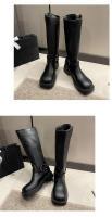 Botas De Tacón Grueso Para Mujer, Nuevas Botas Vaqueras Occidentales De Cabeza Cuadrada Retro - details 3