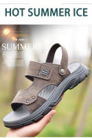 Nuevos Sandalias de Verano 2025 para Hombres Versátiles, Frescos, Antideslizantes, Zapatillas de Playa de Suela Suave - details 1