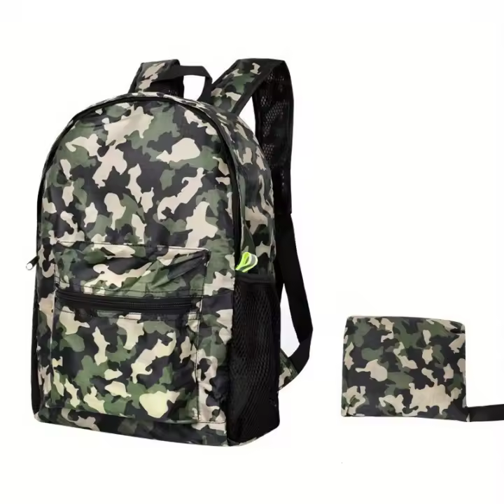 Bolsa de viaje tipo duffel, bolsa de senderismo al aire libre, bolsa plegable tipo duffel, bolsa de almacenamiento de viaje, mochila deportiva, bolsa de viaje almacenable - 1
