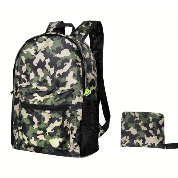 Bolsa de viaje tipo duffel, bolsa de senderismo al aire libre, bolsa plegable tipo duffel, bolsa de almacenamiento de viaje, mochila deportiva, bolsa de viaje almacenable - 1