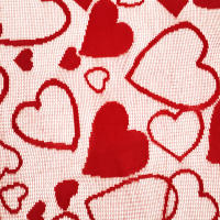 Romántico Mantel de Encaje para Cena de San Valentín Diseño Rectangular con Bandera de Mesa Roja - details 10