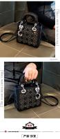 Bolso de Princesa Diana acolchado con diseño de personalidad de la marca Hong Kong2025Nuevo bolso de lujo de lentejuelas, bolso cruzado versátil - details 11