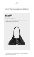 Bolso de hombro retro de moda con diseño de locomotora, bolso de mano de gran capacidad para mujer, nuevo bolso para las axilas - details 6