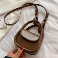 Diseñador de Moda Mini Bolso Negro Marrón Bolso de Hombro de Cuero con Tapones - details 5