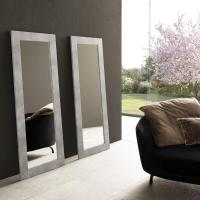 Espejo de Suelo, 166 x 66 cm, Roble Azteca, Espejo de Pared, Made in Italy - details 7