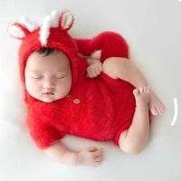 Kit de Recién Nacido Tema de Dragón Mono de Mohair Suave y Sombrero Accesorios de Fotografía de Estudio para Niños - details 4