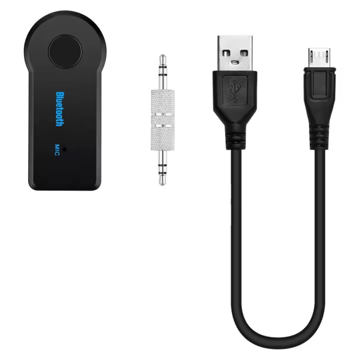 Receptor Bluetooth inalámbrico 2 en 1, adaptador de música y Audio auxiliar de 3,5mm con función de manos libres, conectividad USB BT - 1