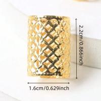 5 uds. De rastas huecas, anillo para el cabello, trenzado de cabello, Clips de Metal, cuentas para rastas, accesorios para el cabello DIY, tubos trenzados para el cabello, joyería para el cabello - details 0