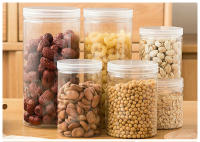 Frascos de plástico transparente para cocina, caja de almacenamiento para embalaje de galletas, granos de café, nueces, tanque de sellado de aperitivos, contenedor de alimentos, 12 piezas, 500ml - details 7