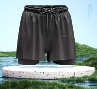 Pantalones cortos de natación 2 en 1 para hombre, pantalones de natación transpirables de secado rápido, pantalones de esquina plana, pantalones de playa, equipo de natación de aguas termales - details 2