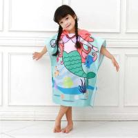 Toallas para niñas pequeñas, capa con capucha, bata de baño de playa, albornoz de microfibra suave para niños, Poncho de piscina, toalla de viñetas de animales - details 14