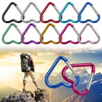 Mosquetón de aluminio con hebilla en forma de corazón, llavero colgante con Clip para botella de agua, accesorios de escalada, Kit de viaje, 6 piezas - details 7
