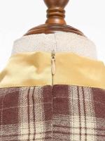 2025 nuevo Retro cuello falso Bowknot Plaid Vintage 1950s mujeres 3/4 manga larga Otoño Invierno elegante bolsillos Midi vestidos - details 7