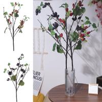 Ramas artificiales de morera de plástico, elegantes ramas de frutas de frambuesa hechas a mano, plantas falsas flexibles, tienda de Hotel - details 1