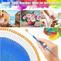 Juego de Pinceles de Pintura para Niños Pinceles Acrílicos con Punta Redonda y Plana - details 3