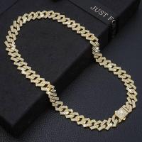 mascotas con perros y gatos 15MM, joyería, diamantes cubanos, Collar cadena de Metal para caminar - details 5
