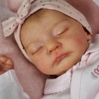 Muñeca de simulación de bebé reborn, cuerpo de tela, 19 pulgadas - details 2