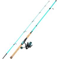 Combo de Caña de Pescar y Carrete de 7 Pies Pesca en Tierra Hilo Azul Mango Derecho/ Izquierdo - details 1