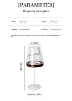 Copa Bury de 600ml, copa para el hogar, copa de vino de uva de alta calidad, artículos de Bar europeos - details 1