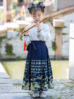 Conjunto de Falda Hanfu para Niñas Otoño 2025 Traje de Estilo Chino Antiguo para Actuaciones de Recitación Zapatos y Ropa - details 30