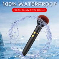 Leten-brocha de maquillaje, consolador vibrador tipo bala, orgasmo de choque fuerte, estimulador del clítoris y pezón del punto G, masaje AV, varita mágica, Juguetes sexuales femeninos - details 4