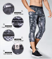 Leggings deportivos para hombre Medias de compresión para gimnasio - details 4
