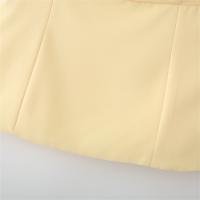 PB & ZA 2025 arco cuello cuadrado simple casual temperamento sling tops de color sólido novedad de verano ropa de mujer - details 17