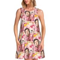 Vestido veraniego suelto personalizado H-Fine e Album S-Styles con estampado de bolsillo, vestido sin mangas para mujer para vacaciones en la playa - details 151