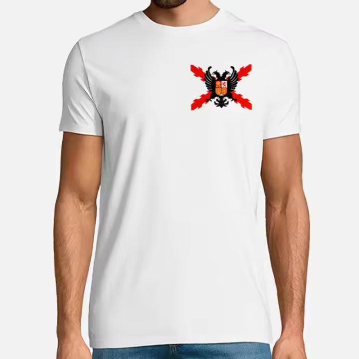 Camiseta Bandera Tercios De Flandes 100% algodón cuello redondo manga corta verano Casual camiseta para hombre talla S-3XL - 1