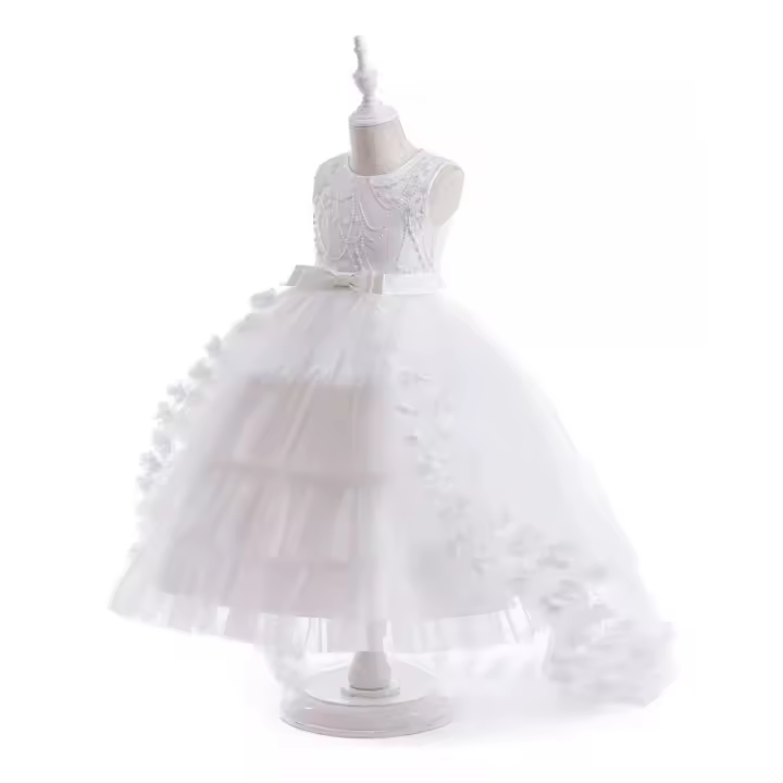 Vestido De Princesa Elegant, Boda, Niños, Flores, Fiesta - 1