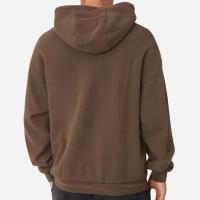 Decheng OEM Street para hombres y mujeres, sudadera con capucha de algodón pesado para hombre, color marrón en blanco, de alta calidad, Extra grande - details 8