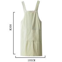 Delantal de cocina de estilo japonés nuevos, delantales de jardinería resistentes a las manchas con espalda cruzada, delantal de lino y algodón para mujer para adultos y niños - details 0