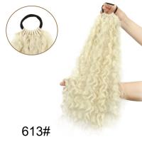 Peluca de cola de caballo Afro rizada permanente de maíz, extensión de cola de caballo, banda para el cabello, cola de caballo rizada ondulada larga, postizo de cola de poni Natural falso - details 3
