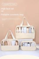 Bolsa de Cosméticos de Viaje Portátil Gran Capacidad, Multifuncional, Impermeable, Estuche de Maquillaje Transparente - details 0