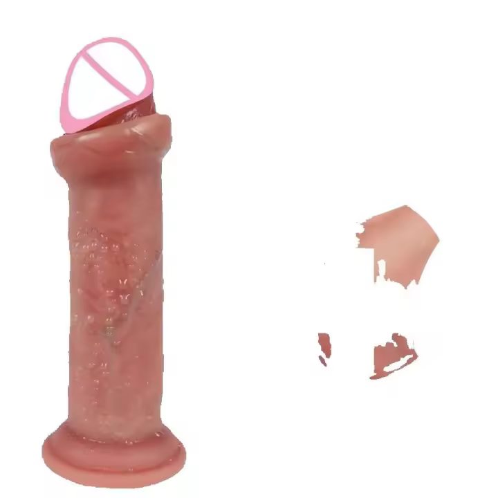 Realista Película de Pene Estimulador Enchufe Anal y Vaginal de Gran Penetración - 1