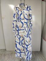 Ropa de mujer europea y americana temperamento impresión de un solo pecho dividido camisa vestido 661 - details 22
