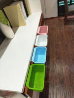 Gabinetes de cocina creativos, botes de basura colgantes, artículos de almacenamiento doméstico opcionales de varios colores - details 1