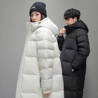 Chaqueta de plumón para hombre y mujer, abrigo largo hasta la rodilla cruzado, grueso, cálido, a la moda, para invierno, 2025 - details 3