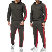 Traje informal para hombre, traje para correr para deportes al aire libre, sudadera con capucha y pantalones de chándal, moda 2025 - details 5