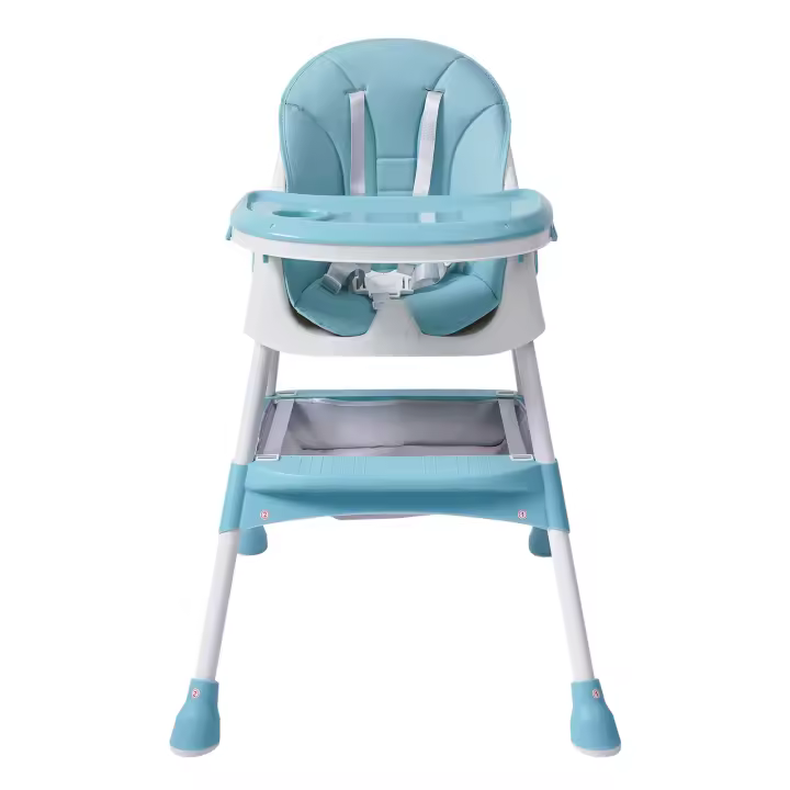 Silla alta para bebé 2 en 1, asiento para comer y comer para bebés con reposapiés, color verde, para bebés de 6 meses a 6 años, con un peso de hasta 176 libras - 1