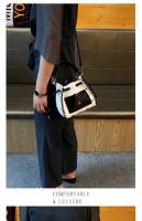 Bolso de mujer de marca de Hong Kong, impreso, de cuero genuino, bolso de cubo versátil de moda2025Nueva Bolsa Casual para Mujeres de Viaje al Aire Libre - details 6