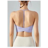 Top halter con espalda en T, chaleco, sujetador deportivo a prueba de golpes, almohadilla para el pecho, sujetador deportivo para yoga. - details 0