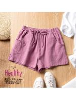 Pantalones Cortos de Lino Casuales para Mujer Shorts de Gimnasio de Cintura Alta - details 10