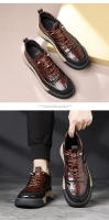 Nuevos zapatos casuales zapatos de hombre de alta gama deportes zapatos de junta de hombre zapatos de cuero de hombre versátiles zapatos de moda. - details 15