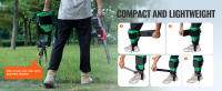 SucceBuy Púas para escalar árboles, espuelas de escalada de acero de aleación, capacidad de 350 libras, equipo de arborista con correas y protectores de púas para caza, recolección de frutas, verde - details 1