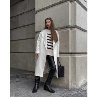 Suéter suelto de punto a rayas para mujer, jersey de manga larga con cuello redondo, ropa de calle informal, Otoño e Invierno - details 1
