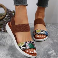 Sandalias de cuña para mujer, calzado moderno y cómodo, de verano - details 11
