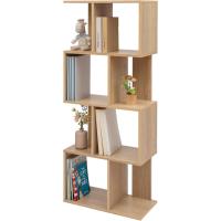 Estantería decorativa/estantes flotantes/Estantería de madera/Estantería con 4 estantes, oficina,modular, sala de estar, biblioteca - Display Shelf SRK-W3 - Marrón ceniza - details 50